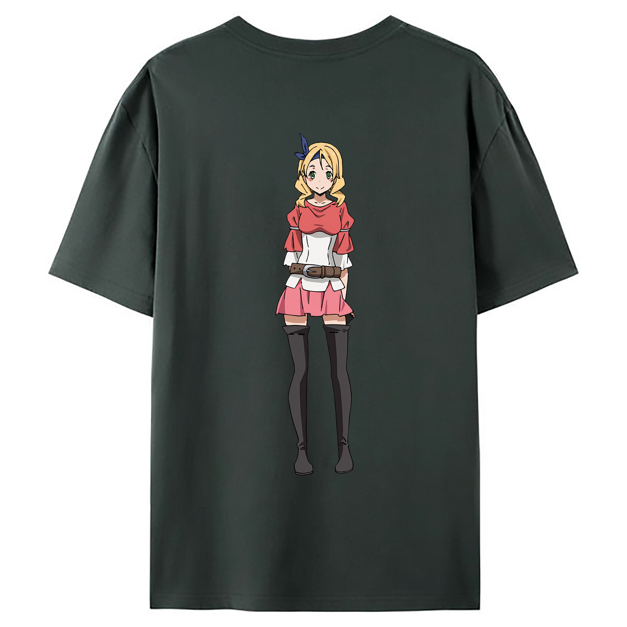 （画像用） 転スラ Regarding Reincarnated to Slime 綿100％ メンズ半袖Tシャツ（バックプリント） 通気性